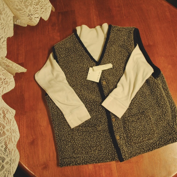 mac & jac Jackets & Blazers - 123. reversible corduroy x teddy vest